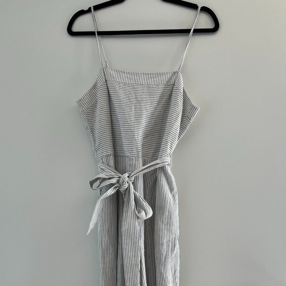 Banana Republic Pants - Banana Republic Linen-Cotton Cropped Wide Leg Jumpsuit